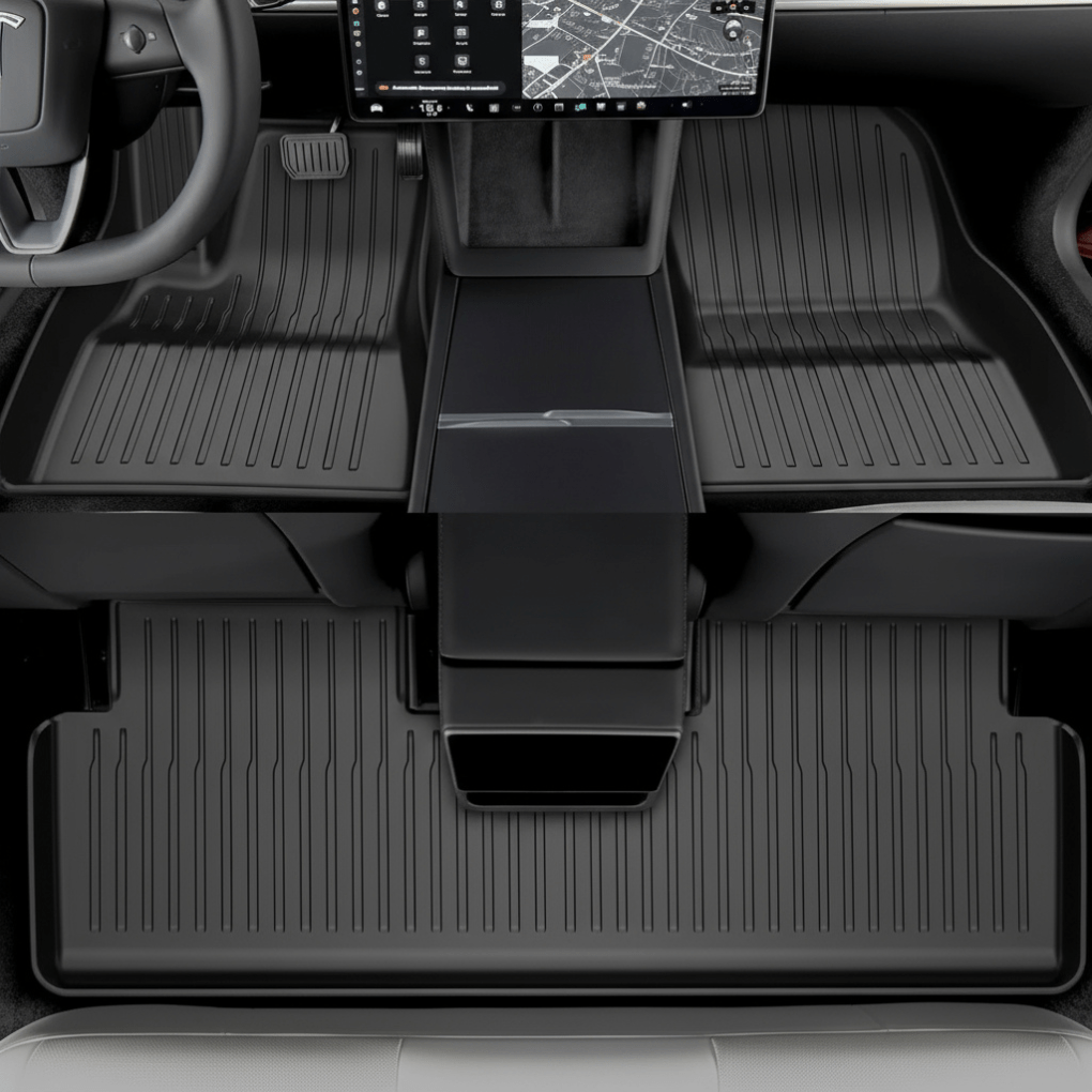 Tesla All - Weather Floor Mats – Custom Fit Interior Protection for Model 3/Highland - Zapped Co