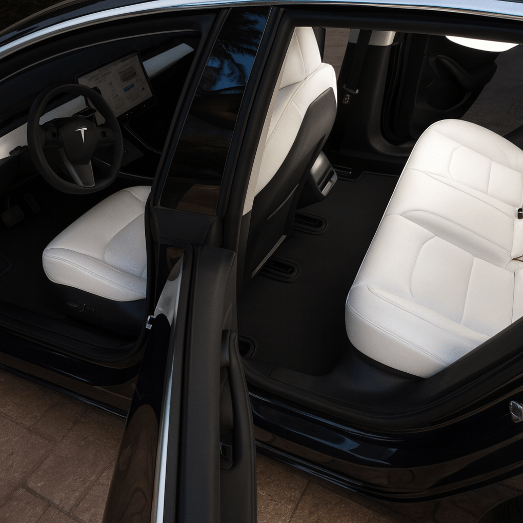 Tesla All - Weather Floor Mats – Custom Fit Interior Protection for Model 3/Y/S/X - Zapped Co