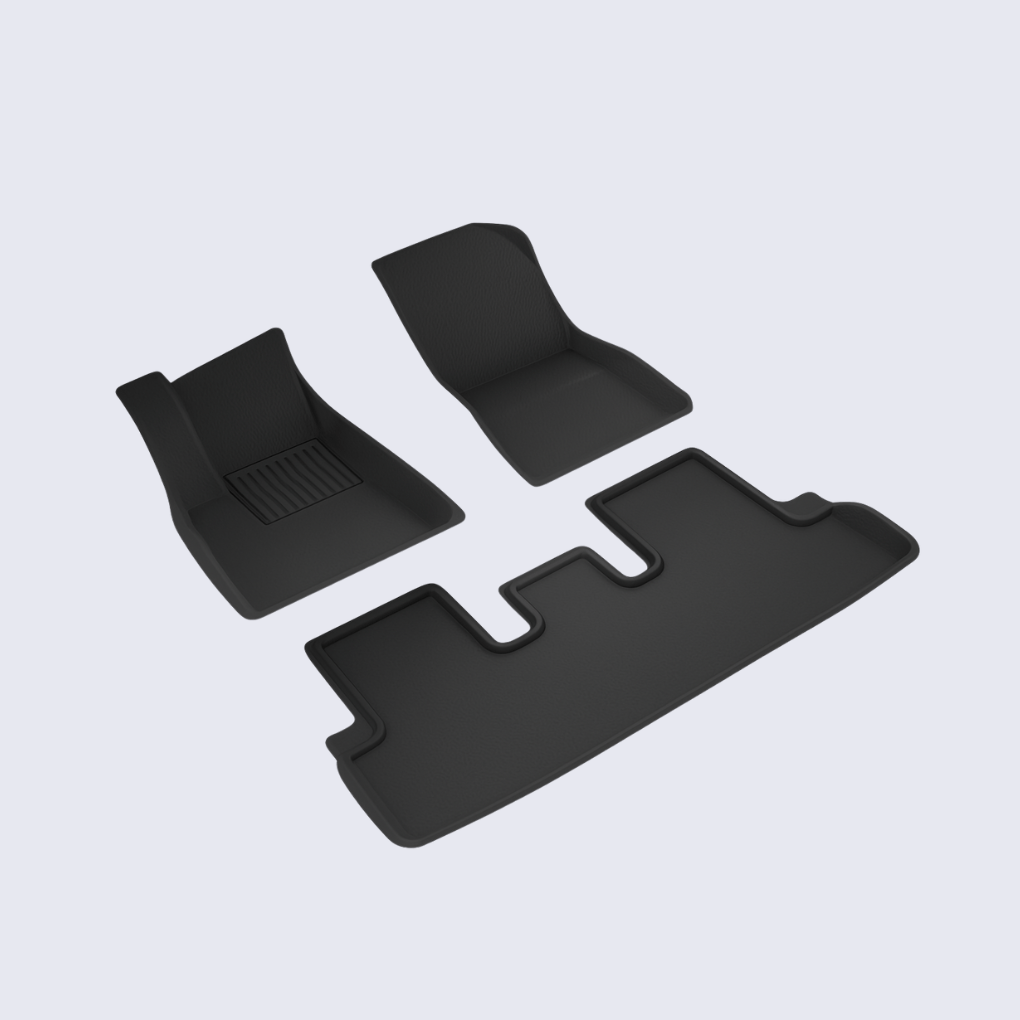 Tesla All - Weather Floor Mats – Custom Fit Interior Protection for Model 3/Y/S/X - Zapped Co