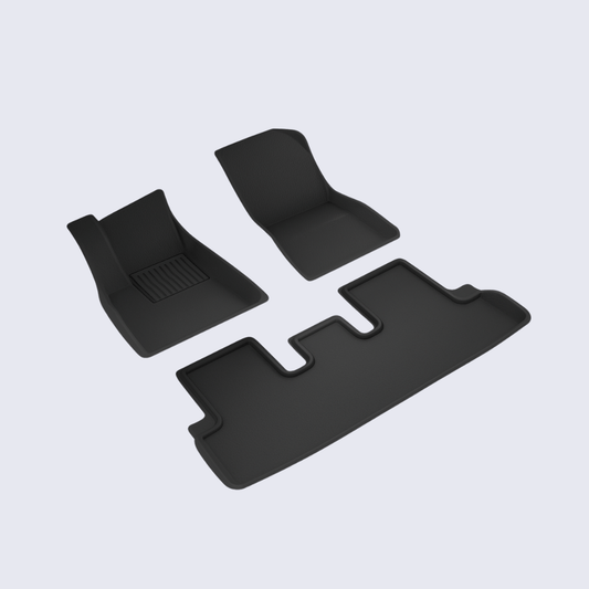 Tesla All - Weather Floor Mats – Custom Fit Interior Protection for Model 3/Y/S/X - Zapped Co