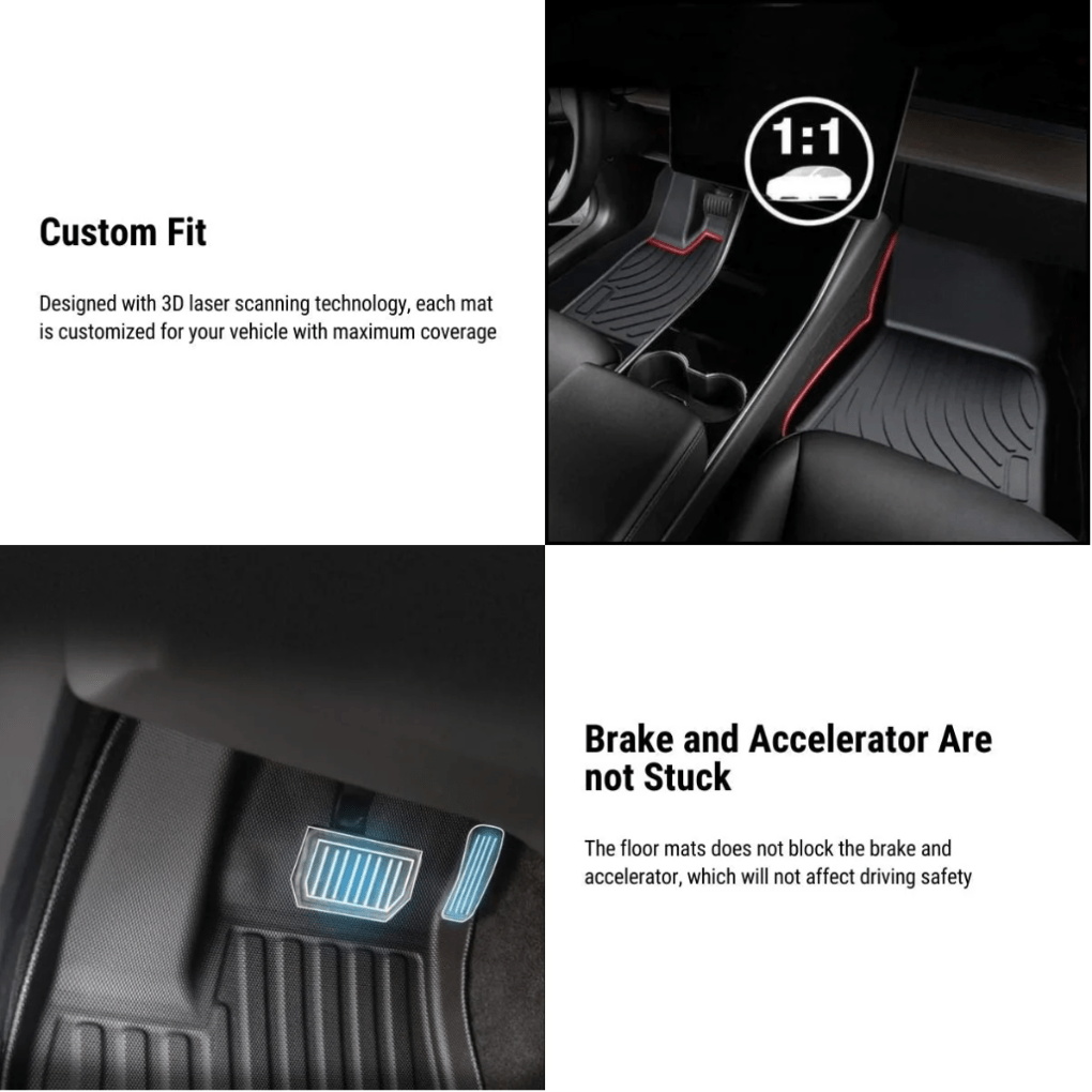 Tesla All - Weather Floor Mats – Custom Fit Interior Protection for Model X (2021 - 2024) - Zapped Co