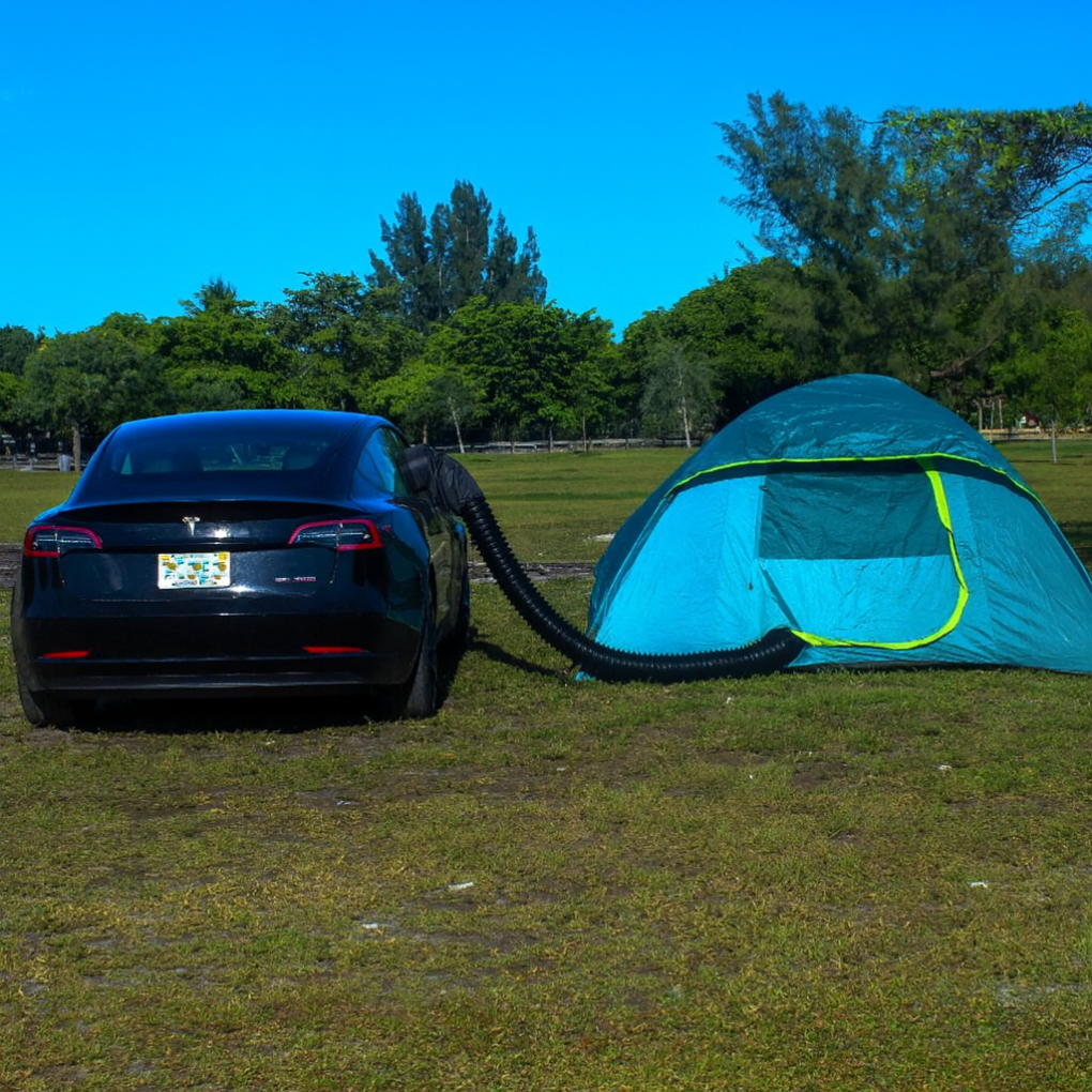 Tesla Camp Duct – Climate Control Camping Attachment for Model 3 & Y - Zapped Co