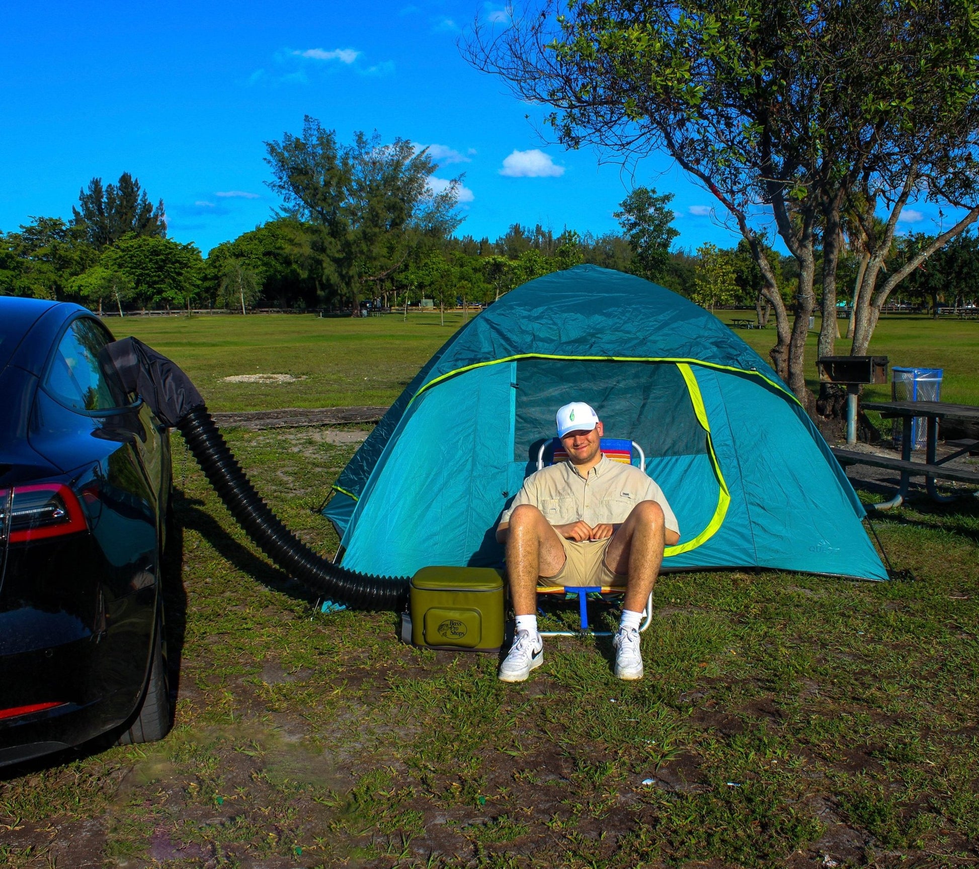 Tesla Camp Duct – Climate Control Camping Attachment for Model 3 & Y - Zapped Co