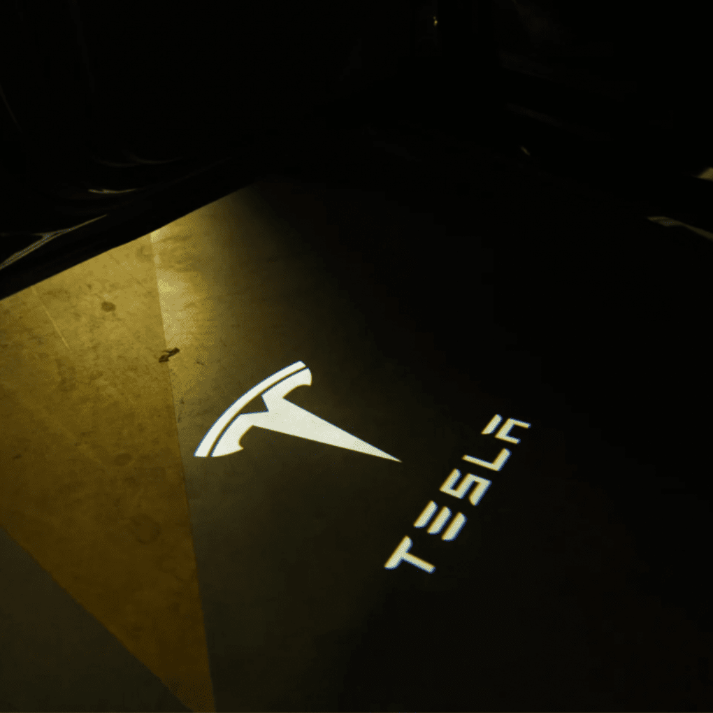 Tesla Logo Door Puddle Lights – For Model 3/Y/S/X - Zapped Co
