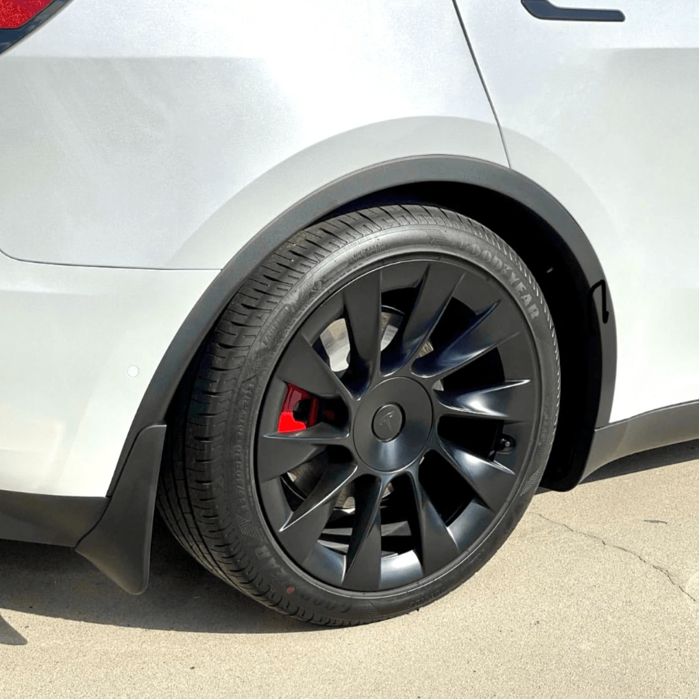 Tesla Mud Flaps – Custom Fit Splash Guards for Model 3/Y (2017 - 2023) - Zapped Co