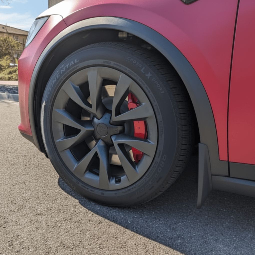 Tesla Mud Flaps – Custom Fit Splash Guards for Model X (2023 - 2026) - Zapped Co