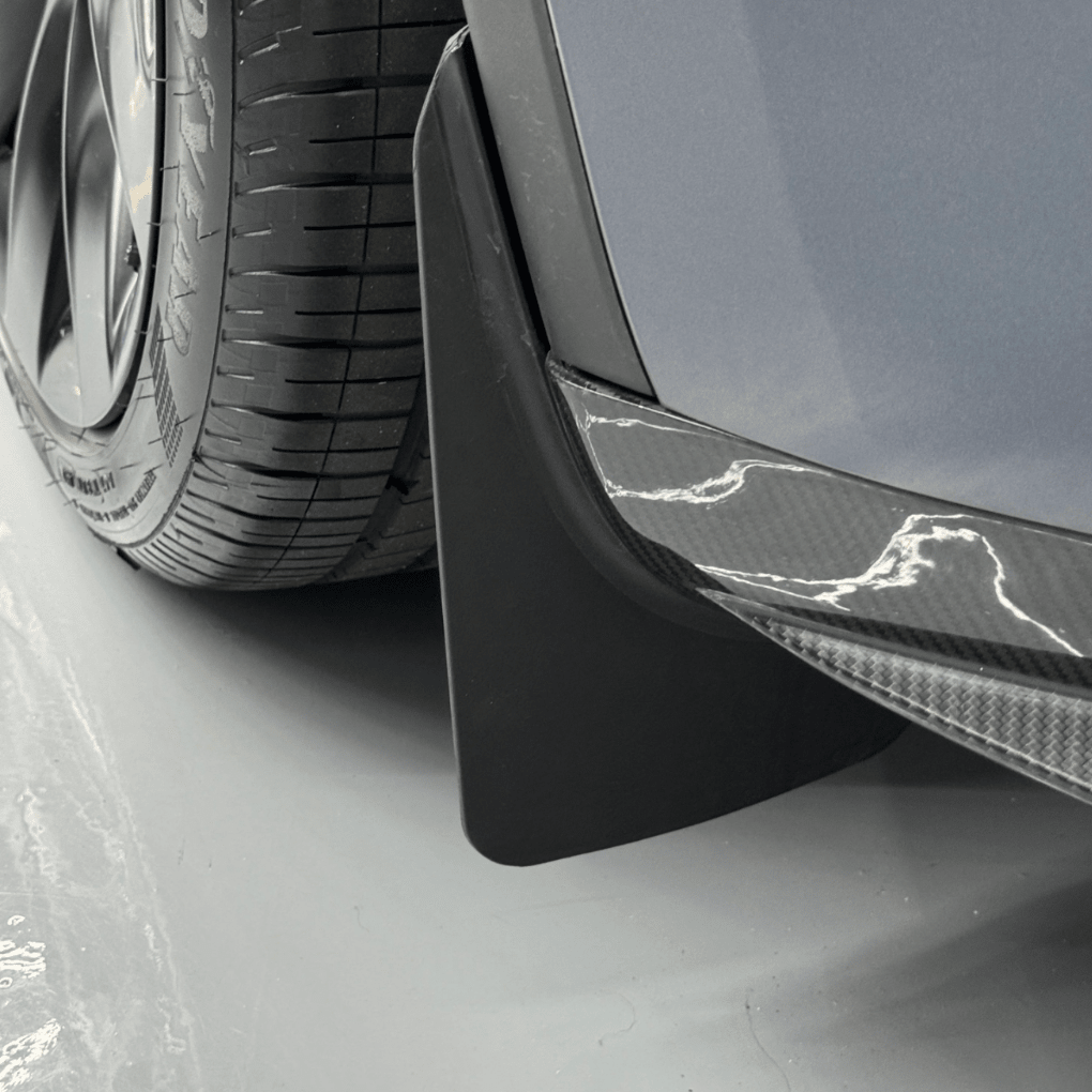 Tesla Mud Flaps – Custom Fit Splash Guards for Model Y (2025 - 2026) - Zapped Co