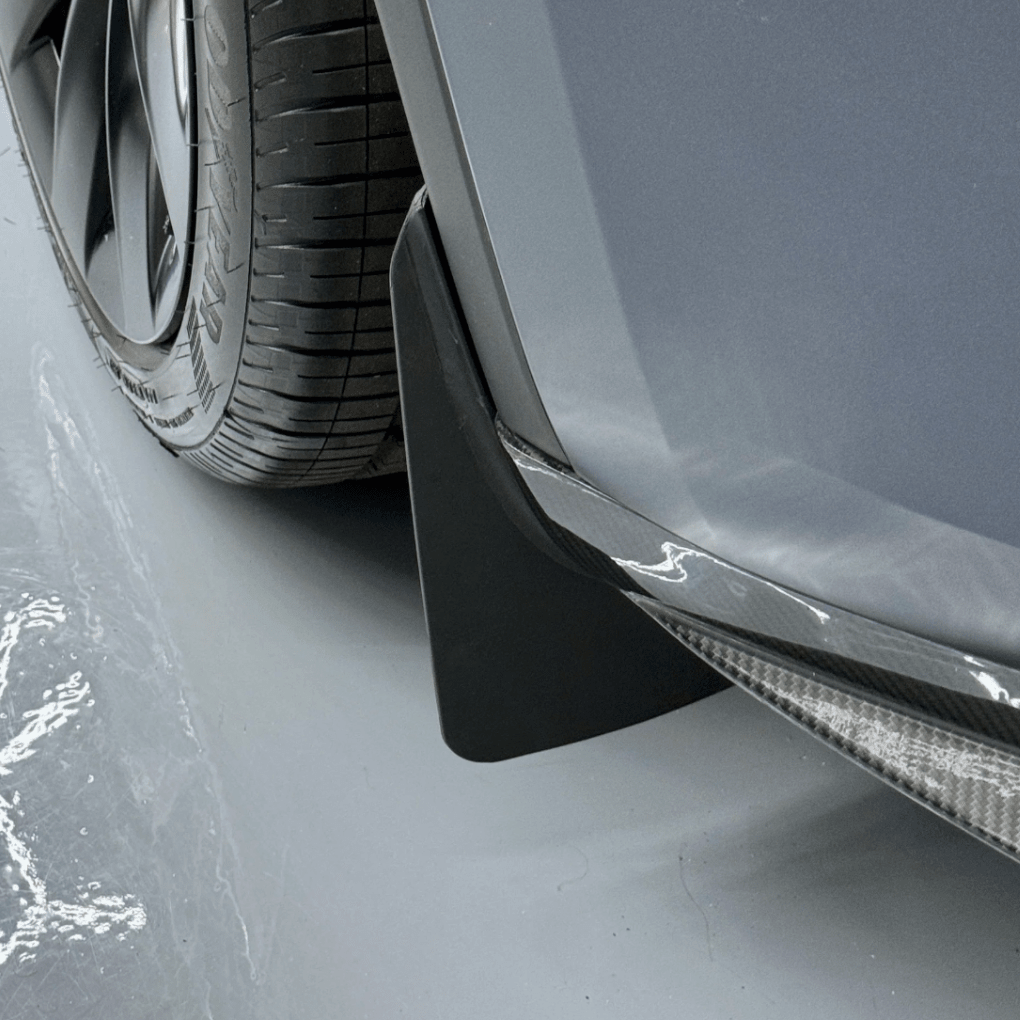 Tesla Mud Flaps – Custom Fit Splash Guards for Model Y (2025 - 2026) - Zapped Co