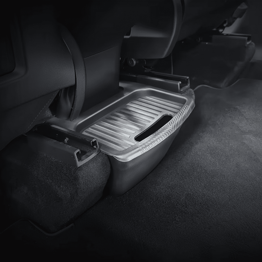 Tesla Rear Seat Compartment – Storage Compartment for Tesla Model Y (2020 - 2025) - Zapped Co