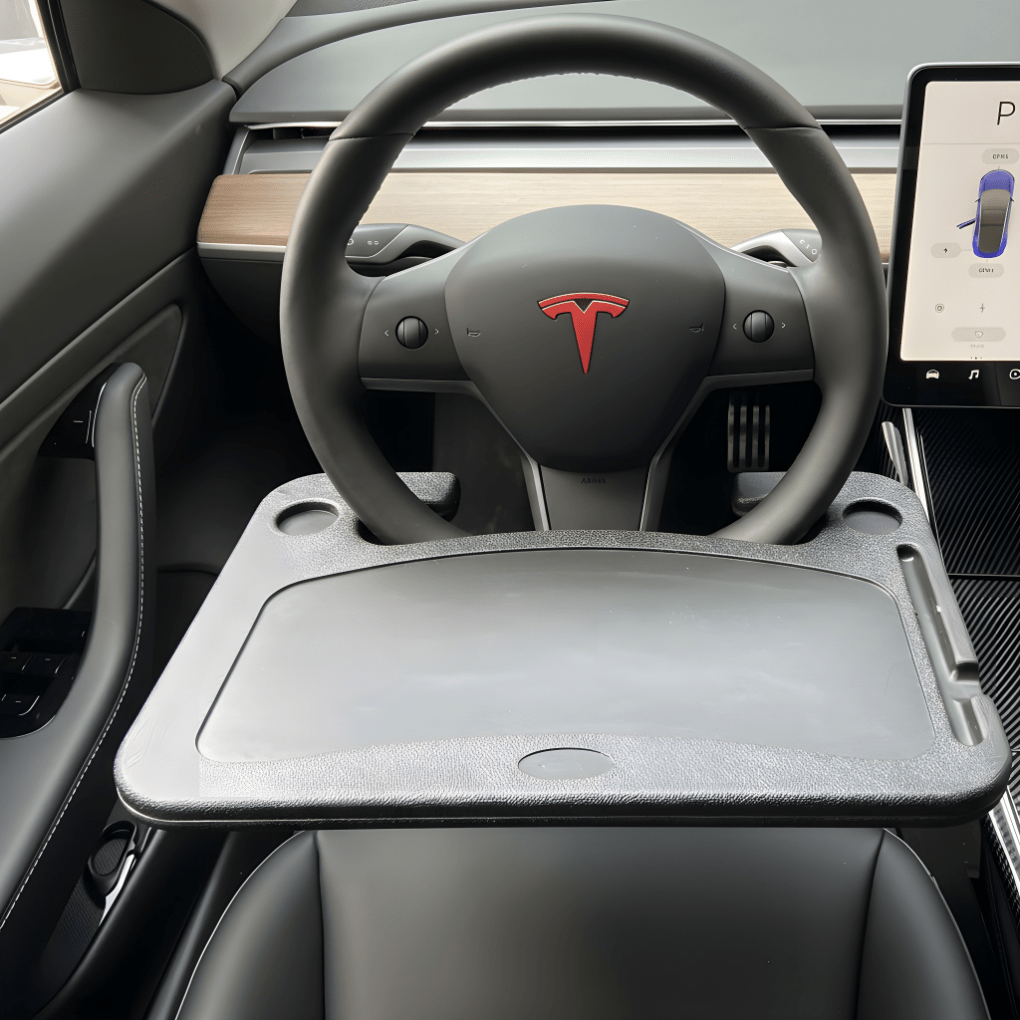Tesla Travel Tray – Steering Wheel Desk for Work, Dining & Travel - Zapped Co