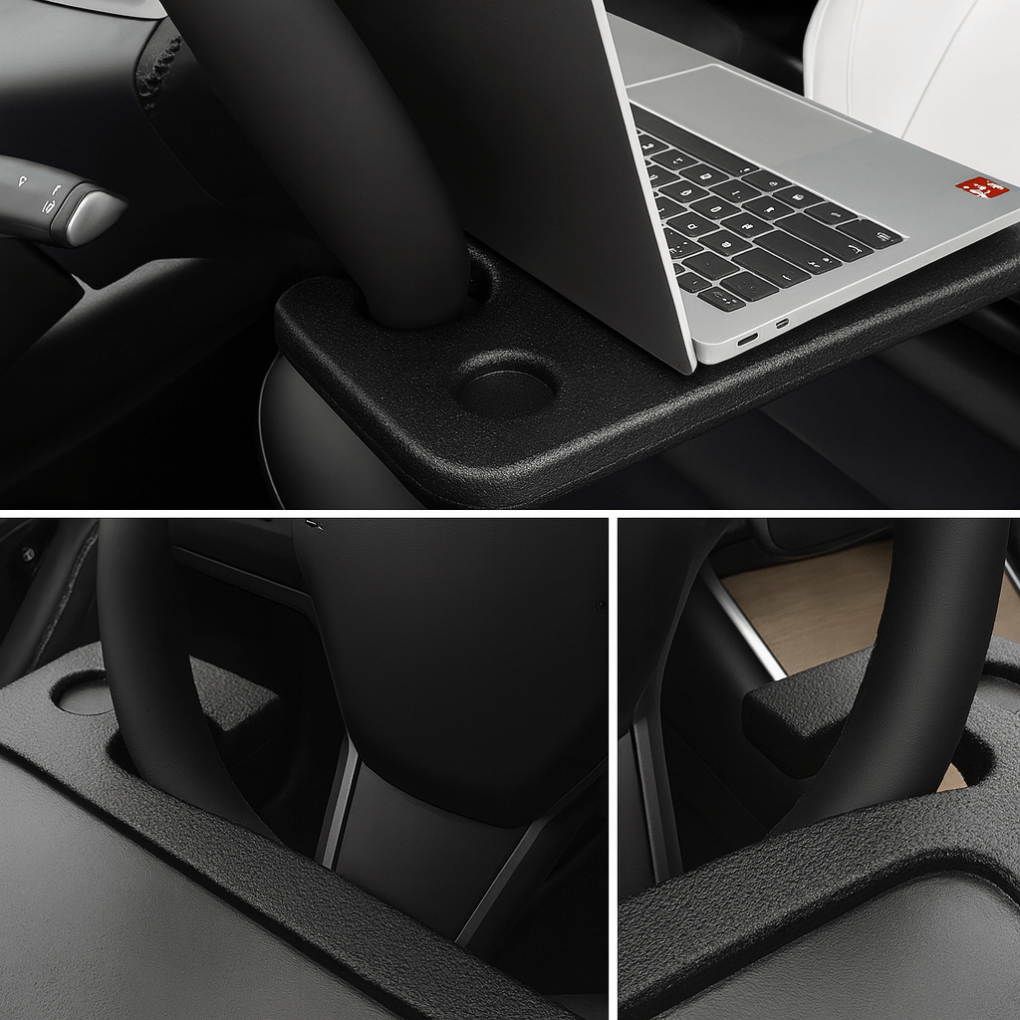 Tesla Travel Tray – Steering Wheel Desk for Work, Dining & Travel - Zapped Co