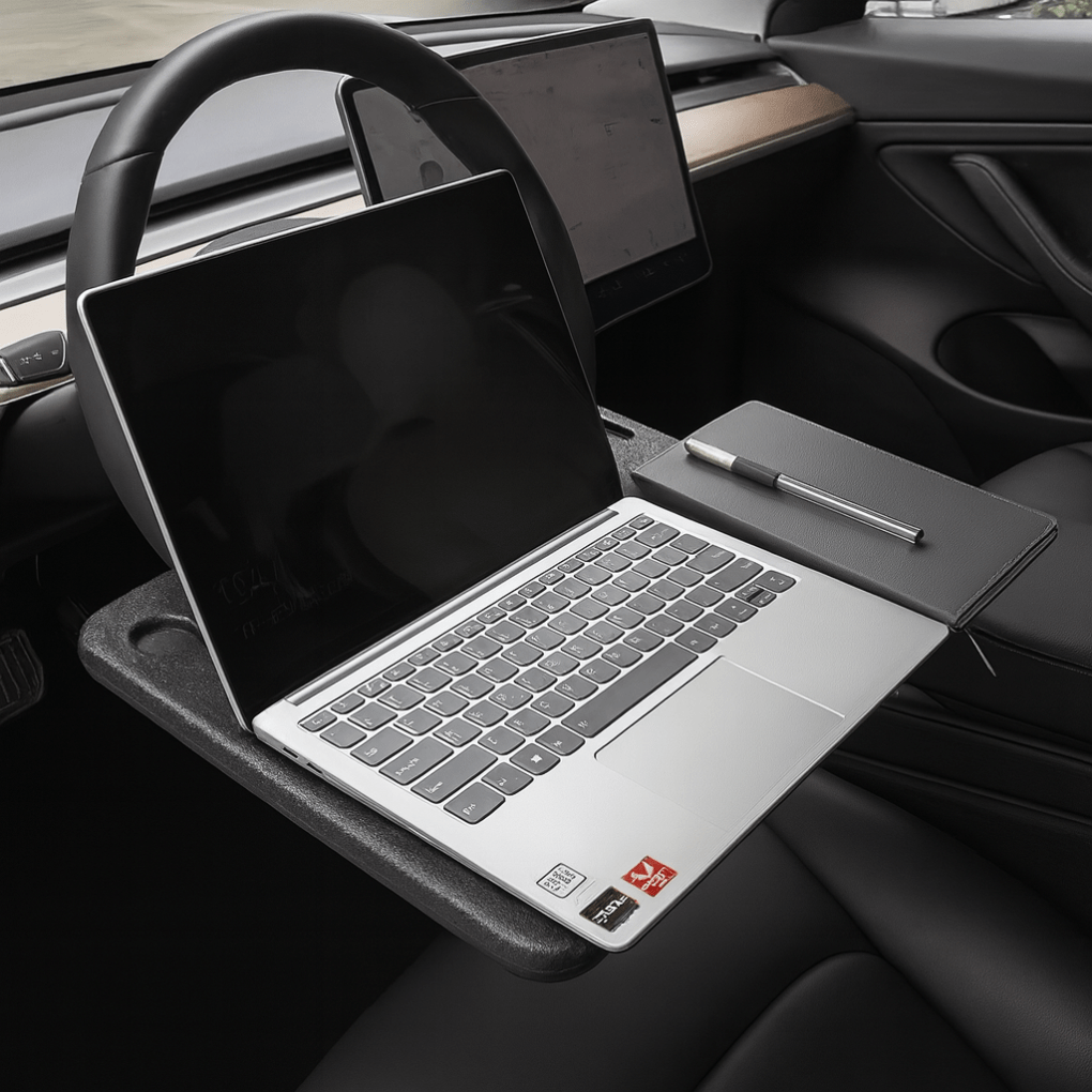 Tesla Travel Tray – Steering Wheel Desk for Work, Dining & Travel - Zapped Co