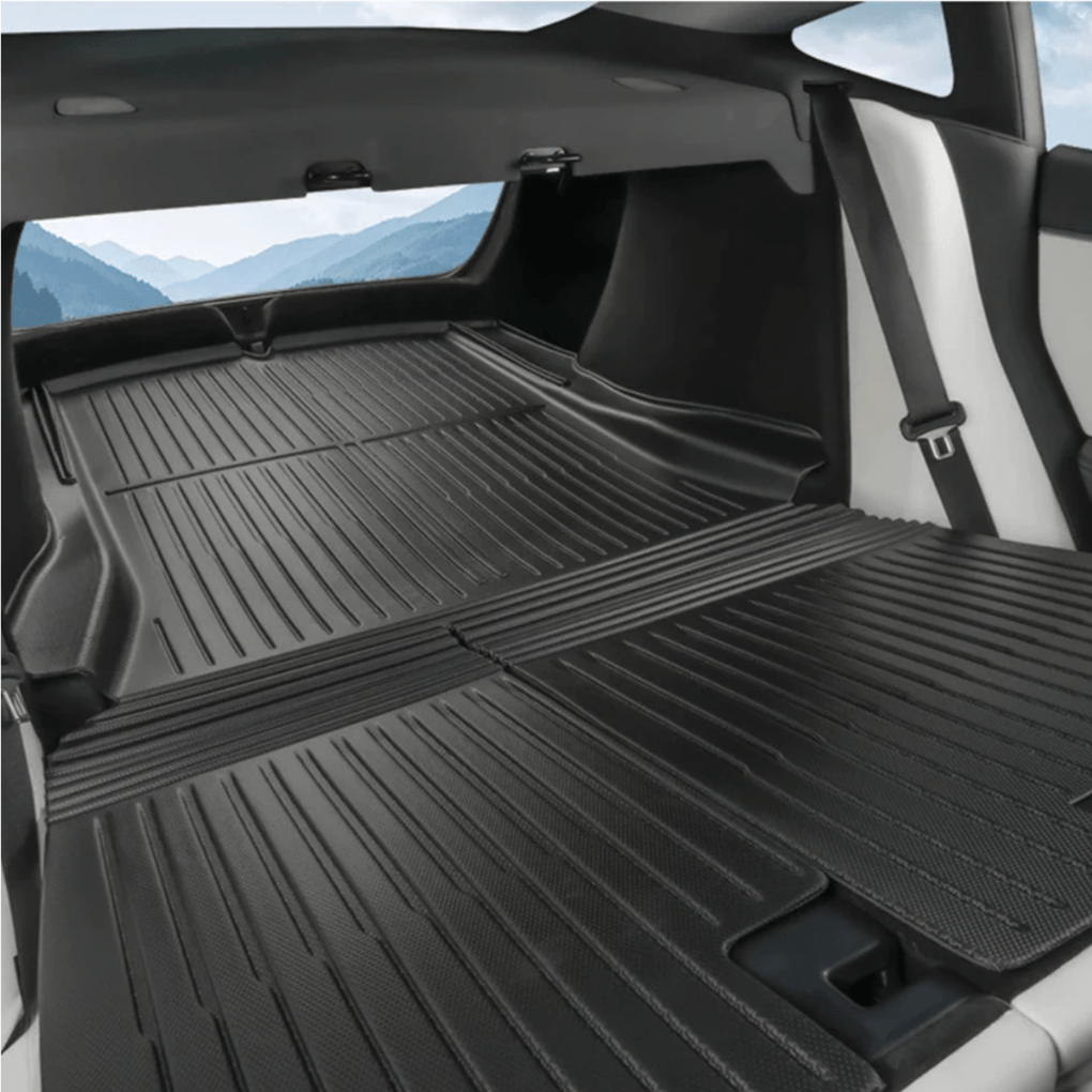 Trunk Mat Set with Backrest Mat – All - Weather Cargo Liners for Model 3 Highland - Zapped Co